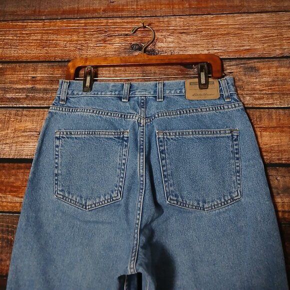 Eddie Bauer Vintage 90s Jeans 14P High Rise Mom Style 100% Cotton - Picture 5 of 8
